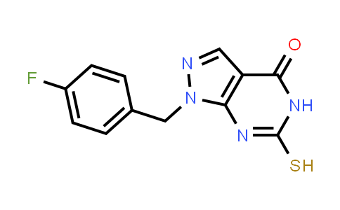 CAS No. 1204298-15-6, 1-(4-Fluorobenzyl)-6-mercapto-1,5-dihydro-4H-pyrazolo[3,4-d]pyrimidin-4-one