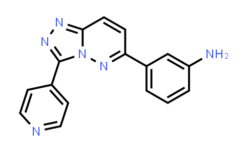 CAS No. 1204298-17-8, [3-(3-Pyridin-4-yl[1,2,4]triazolo[4,3-b]pyridazin-6-yl)phenyl]amine