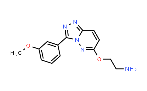 CAS No. 1204298-34-9, 2-((3-(3-Methoxyphenyl)-[1,2,4]triazolo[4,3-b]pyridazin-6-yl)oxy)ethan-1-amine