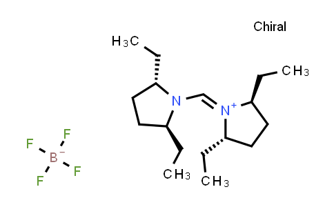 CAS No. 1204324-18-4, (2S,5S)-1-{[(2S,5S)-2,5-Diethylpyrrolidin-1-yl]methylene}-2,5-diethylpyrrolidinium tetrafluoroborate