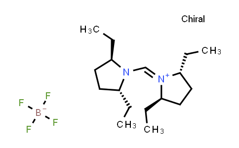 CAS No. 1204324-20-8, (2R,5R)-1-{[(2R,5R)-2,5-Diethylpyrrolidin-1-yl]methylene}-2,5-diethylpyrrolidinium tetrafluoroborate
