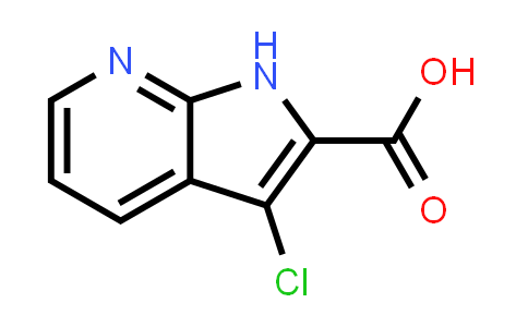 CAS No. 1204475-64-8, 1H-Pyrrolo[2,3-b]pyridine-2-carboxylic acid, 3-chloro-