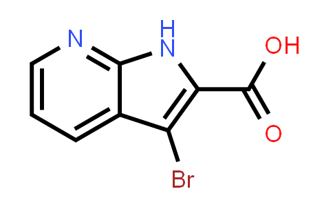 CAS No. 1204475-66-0, 1H-Pyrrolo[2,3-b]pyridine-2-carboxylic acid, 3-bromo-