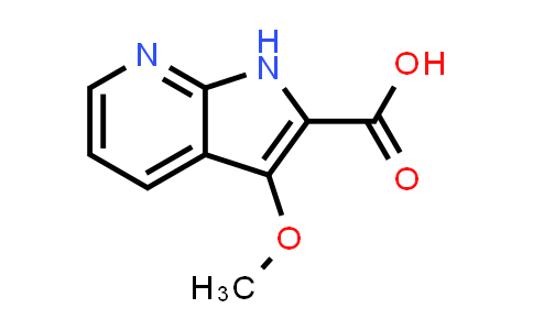 CAS No. 1204475-72-8, 1H-Pyrrolo[2,3-b]pyridine-2-carboxylic acid, 3-methoxy-