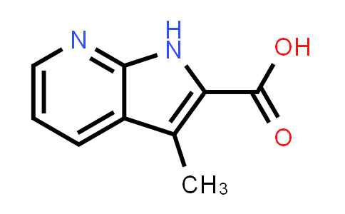 CAS No. 1204475-73-9, 1H-Pyrrolo[2,3-b]pyridine-2-carboxylic acid, 3-methyl-