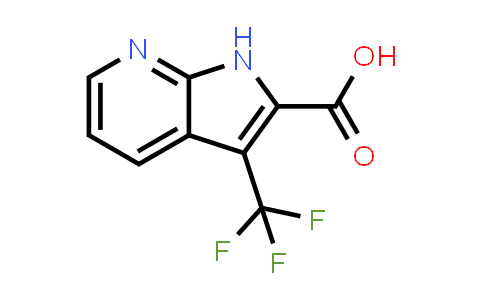CAS No. 1204475-74-0, 1H-Pyrrolo[2,3-b]pyridine-2-carboxylic acid, 3-(trifluoromethyl)-