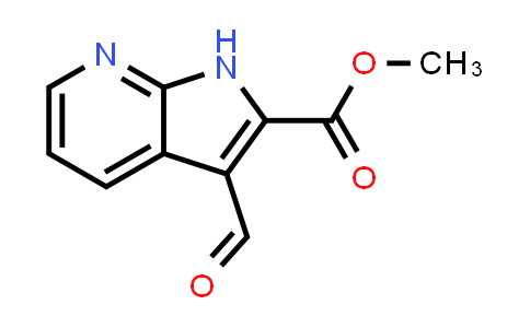 CAS No. 1204475-76-2, 1H-Pyrrolo[2,3-b]pyridine-2-carboxylic acid, 3-formyl-, methyl ester