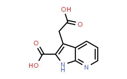 CAS No. 1204475-80-8, 1H-Pyrrolo[2,3-b]pyridine-3-acetic acid, 2-carboxy-
