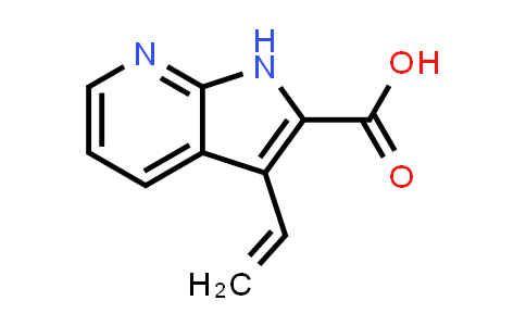CAS No. 1204475-93-3, 1H-Pyrrolo[2,3-b]pyridine-2-carboxylic acid, 3-ethenyl-