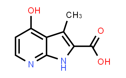 CAS No. 1204476-09-4, 1H-Pyrrolo[2,3-b]pyridine-2-carboxylic acid, 4-hydroxy-3-methyl-