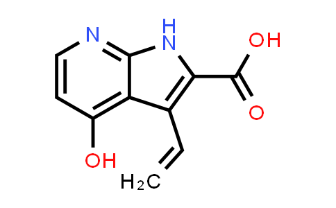 CAS No. 1204476-10-7, 1H-Pyrrolo[2,3-b]pyridine-2-carboxylic acid, 3-ethenyl-4-hydroxy-