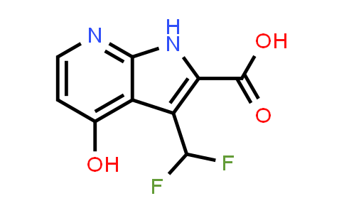 CAS No. 1204476-12-9, 1H-Pyrrolo[2,3-b]pyridine-2-carboxylic acid, 3-(difluoromethyl)-4-hydroxy-