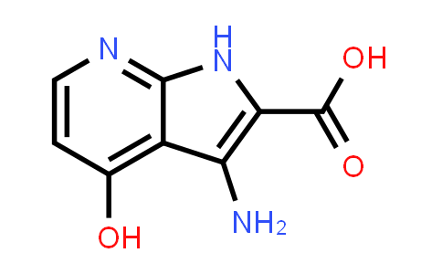 CAS No. 1204476-14-1, 1H-Pyrrolo[2,3-b]pyridine-2-carboxylic acid, 3-amino-4-hydroxy-
