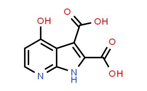 CAS No. 1204476-15-2, 1H-Pyrrolo[2,3-b]pyridine-2,3-dicarboxylic acid, 4-hydroxy-