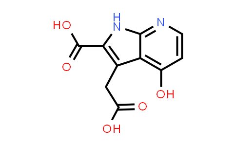 CAS No. 1204476-17-4, 1H-Pyrrolo[2,3-b]pyridine-3-acetic acid, 2-carboxy-4-hydroxy-
