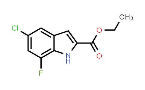 CAS No. 1204501-37-0, Ethyl 5-chloro-7-fluoro-1H-indole-2-carboxylate