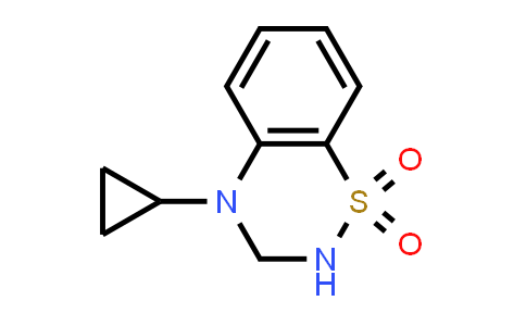 CAS No. 1204572-70-2, 4-Cyclopropyl-3,4-dihydro-2H-benzo[e][1,2,4]thiadiazine 1,1-dioxide
