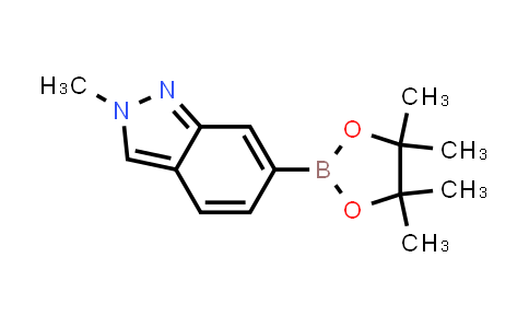 CAS No. 1204580-79-9, 2-Methyl-6-(tetramethyl-1,3,2-dioxaborolan-2-yl)-2H-indazole