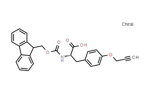 CAS No. 1204595-05-0, (S)-2-((((9H-Fluoren-9-yl)methoxy)carbonyl)amino)-3-(4-(prop-2-yn-1-yloxy)phenyl)propanoic acid