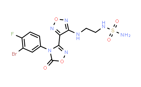 CAS No. 1204669-70-4, N-[2-[[4-[4-(3-Bromo-4-fluorophenyl)-4,5-dihydro-5-oxo-1,2,4-oxadiazol-3-yl]-1,2,5-oxadiazol-3-yl]amino]ethyl]sulfamide