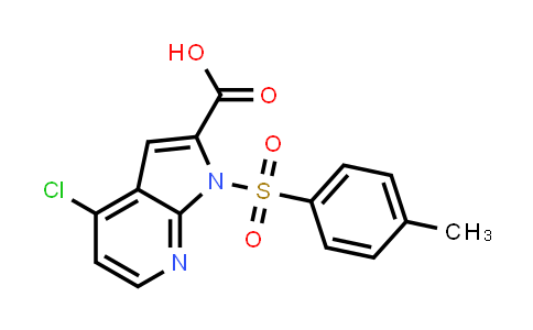CAS No. 1204809-92-6, 1H-Pyrrolo[2,3-b]pyridine-2-carboxylic acid, 4-chloro-1-[(4-methylphenyl)sulfonyl]-