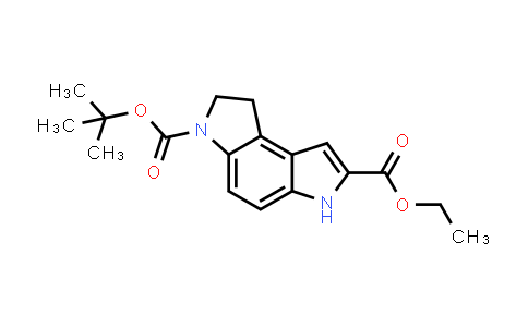 CAS No. 120506-48-1, 6-tert-butyl 2-ethyl 7,8-dihydropyrrolo[3,2-e]indole-2,6(3H)-dicarboxylate
