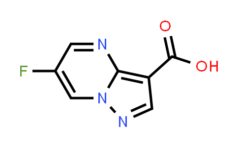 CAS No. 1205124-81-7, 6-Fluoropyrazolo[1,5-a]pyrimidine-3-carboxylic acid