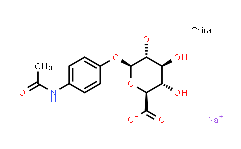CAS No. 120595-80-4, Sodium (2S,3S,4S,5R,6S)-6-(4-acetamidophenoxy)-3,4,5-trihydroxytetrahydro-2H-pyran-2-carboxylate