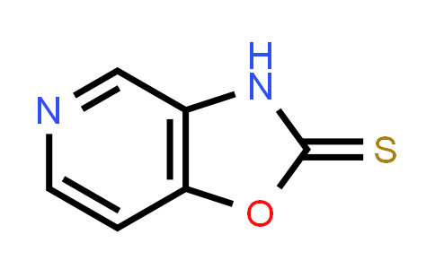 CAS No. 120640-76-8, Oxazolo[4,5-c]pyridine-2(3H)-thione