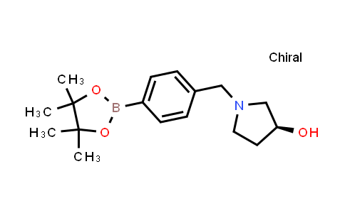 CAS No. 1206641-40-8, (S)-1-(4-(4,4,5,5-Tetramethyl-1,3,2-dioxaborolan-2-yl)benzyl)pyrrolidin-3-ol