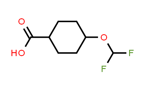 CAS No. 1206678-19-4, 4-(Difluoromethoxy)cyclohexane-1-carboxylic acid
