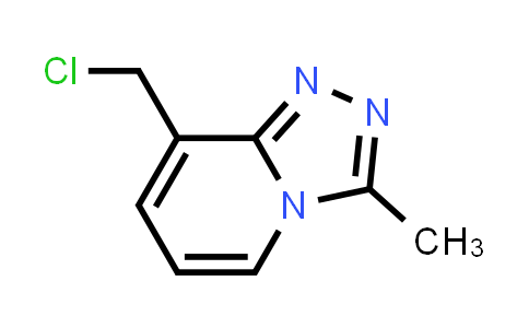 CAS No. 1206970-44-6, 8-(Chloromethyl)-3-methyl-[1,2,4]triazolo[4,3-a]pyridine