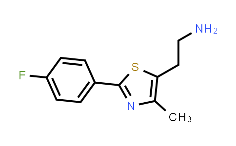 CAS No. 1206976-44-4, 2-[2-(4-Fluorophenyl)-4-methyl-1,3-thiazol-5-yl]ethan-1-amine