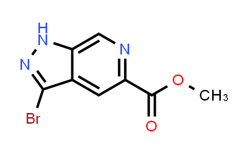 CAS No. 1206984-55-5, Methyl 3-bromo-1H-pyrazolo[3,4-c]pyridine-5-carboxylate