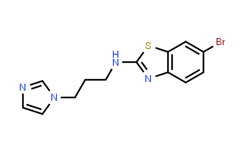 CAS No. 1206992-97-3, N-(3-(1H-imidazol-1-yl)propyl)-6-bromobenzo[d]thiazol-2-amine