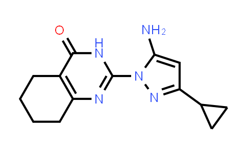 CAS No. 1207012-49-4, 2-(5-Amino-3-cyclopropyl-1H-pyrazol-1-yl)-3,4,5,6,7,8-hexahydroquinazolin-4-one