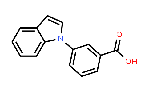 CAS No. 1207028-05-4, 3-(1H-Indol-1-yl)benzoic acid
