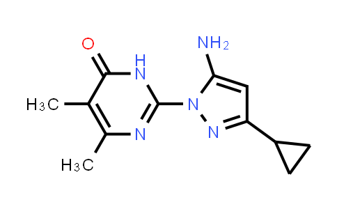 CAS No. 1207046-60-3, 2-(5-Amino-3-cyclopropyl-1H-pyrazol-1-yl)-5,6-dimethylpyrimidin-4(3H)-one