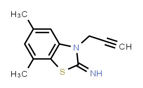 CAS No. 1207048-00-7, 5,7-Dimethyl-3-(prop-2-yn-1-yl)benzo[d]thiazol-2(3H)-imine