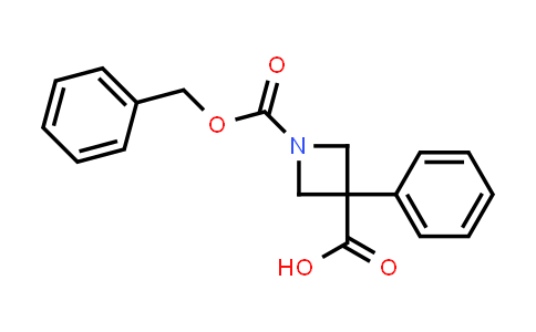 CAS No. 1207203-37-9, 1-[(Benzyloxy)carbonyl]-3-phenylazetidine-3-carboxylic acid