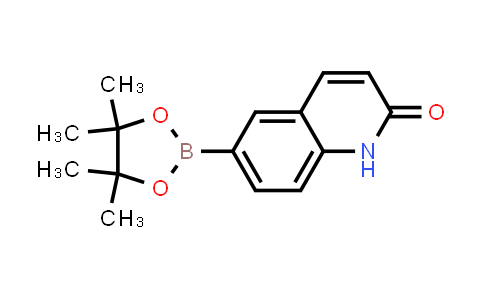 CAS No. 1207370-28-2, 6-(4,4,5,5-Tetramethyl-1,3,2-dioxaborolan-2-yl)quinolin-2(1H)-one