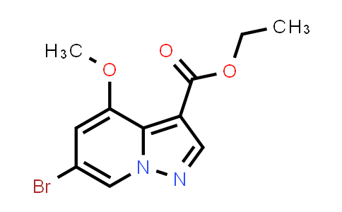 CAS No. 1207557-35-4, Ethyl 6-bromo-4-methoxypyrazolo[1,5-a]pyridine-3-carboxylate