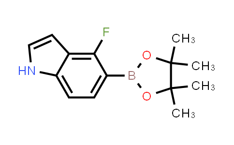 CAS No. 1207623-95-7, 4-Fluoro-5-(4,4,5,5-tetramethyl-1,3,2-dioxaborolan-2-yl)-1H-indole