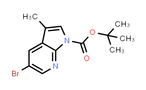 CAS No. 1207624-31-4, 1H-Pyrrolo[2,3-b]pyridine-1-carboxylic acid, 5-bromo-3-methyl-, 1,1-dimethylethyl ester
