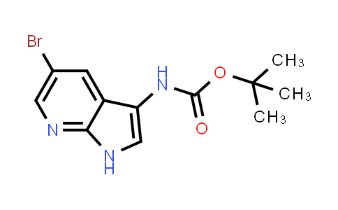CAS No. 1207625-21-5, tert-butyl (5-bromo-1H-pyrrolo[2,3-b]pyridin-3-yl)carbamate