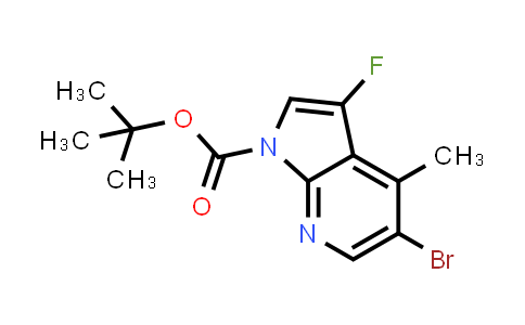 CAS No. 1207626-35-4, tert-butyl 5-bromo-3-fluoro-4-methyl-1H-pyrrolo[2,3-b]pyridine-1-carboxylate
