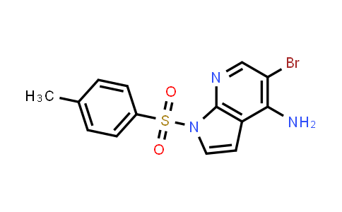 CAS No. 1207626-43-4, 5-bromo-1-tosyl-1H-pyrrolo[2,3-b]pyridin-4-amine