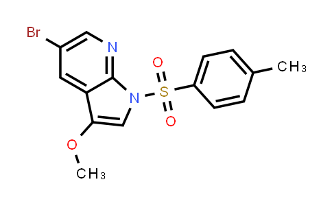 CAS No. 1207626-52-5, 5-bromo-3-methoxy-1-tosyl-1H-pyrrolo[2,3-b]pyridine