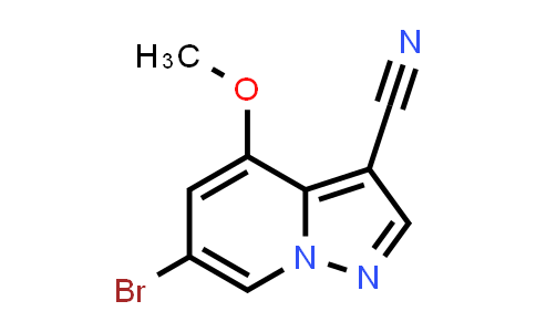 CAS No. 1207836-10-9, 6-Bromo-4-methoxypyrazolo[1,5-a]pyridine-3-carbonitrile