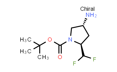 CAS No. 1207852-96-7, tert-Butyl (2S,4R)-4-amino-2-(difluoromethyl)pyrrolidine-1-carboxylate